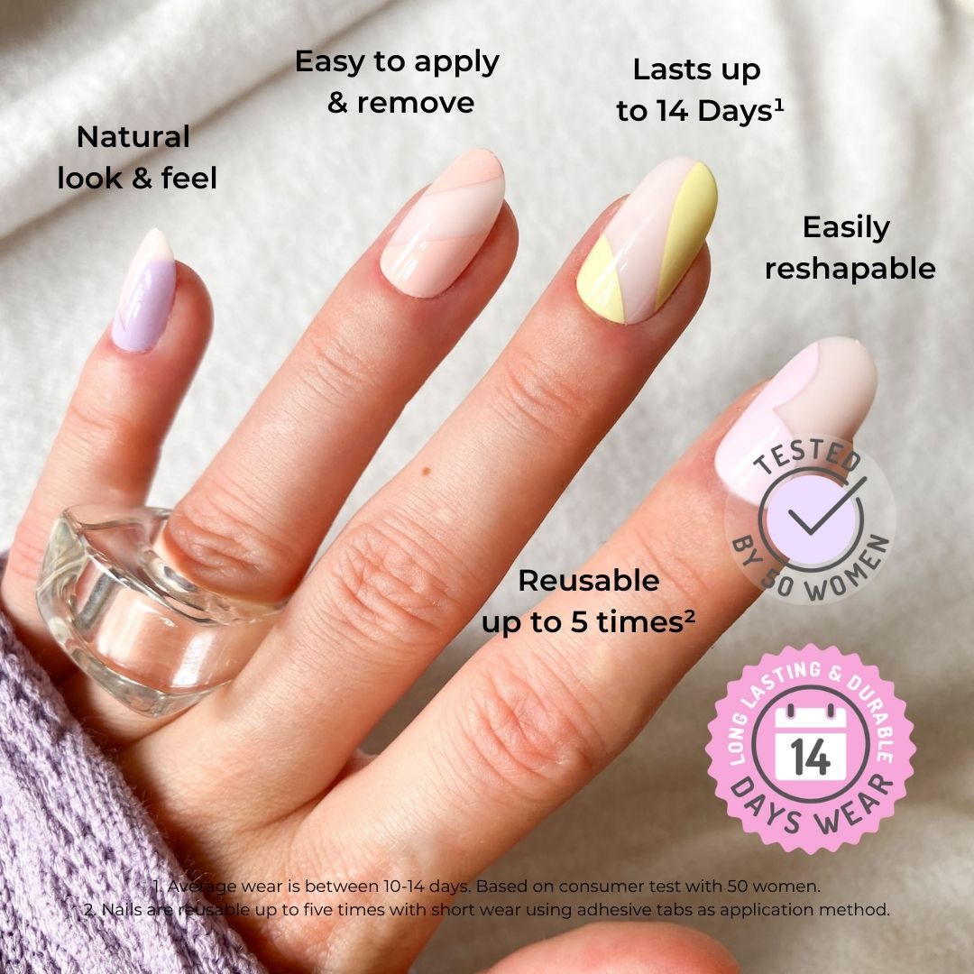 LÓA NAILS | Rainbow On My Hands | Summer Press-On Nail Art Manicure